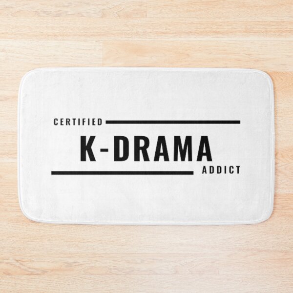 Item preview, Copy of K-drama addicted certified - white background and black text. designed and sold by LittleKspot.