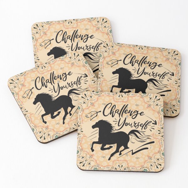 Item preview, CHALLENGE YOURSELF HORSEBACK RIDING designed and sold by ChunkyMonty.
