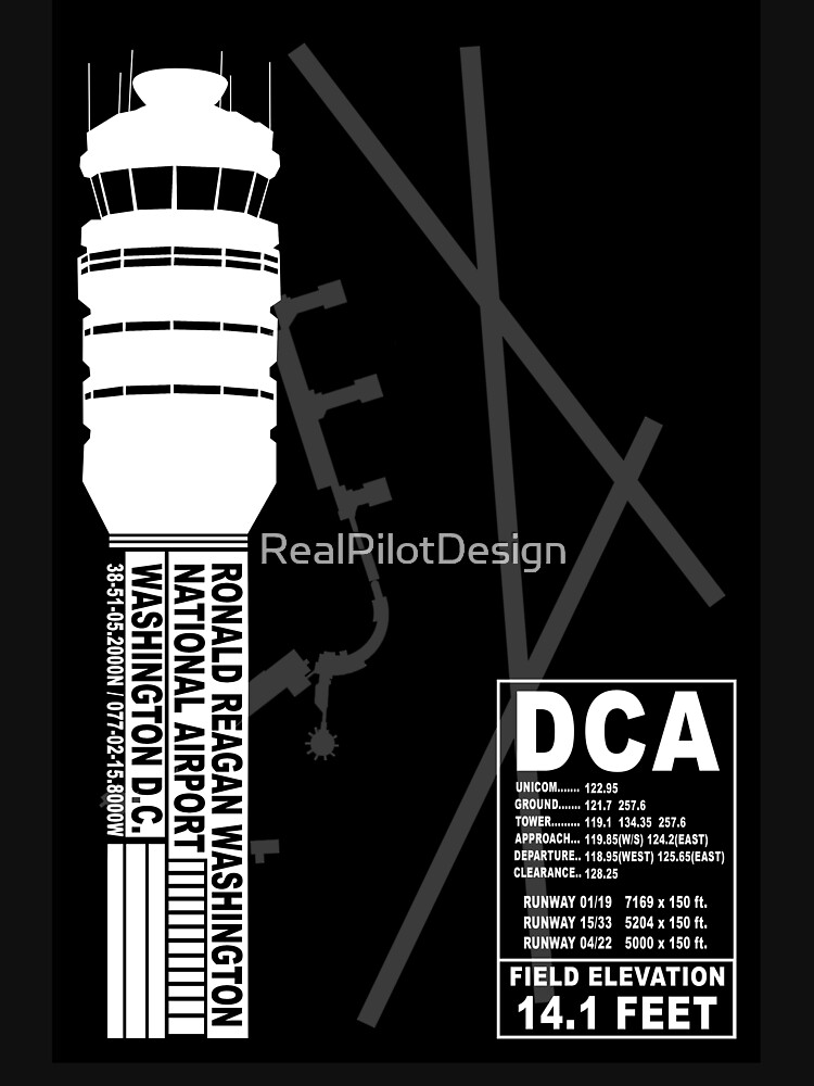 DCA Reagan Washington National Airport Art Essential T-Shirt for