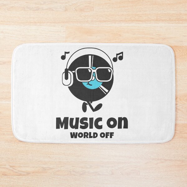 Item preview, Music on, world off. record vibes designed and sold by heatedstitches.