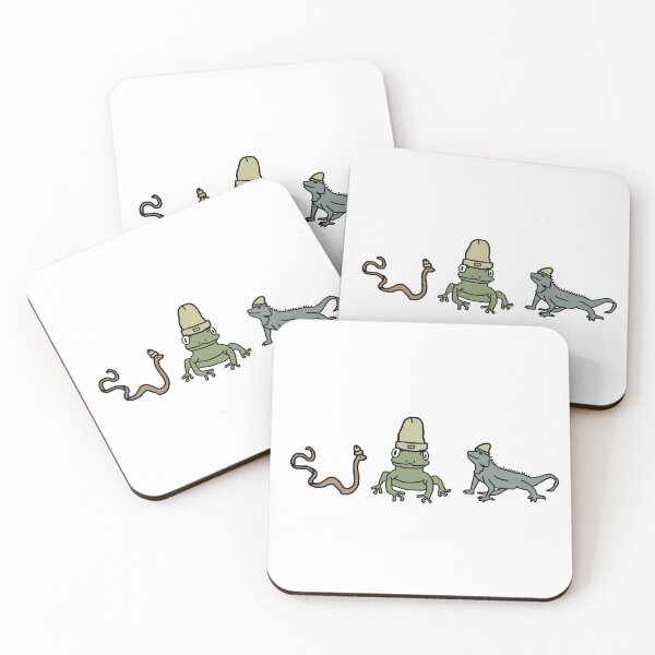 Item preview, reptiles wearing beanies designed and sold by marnilauren.