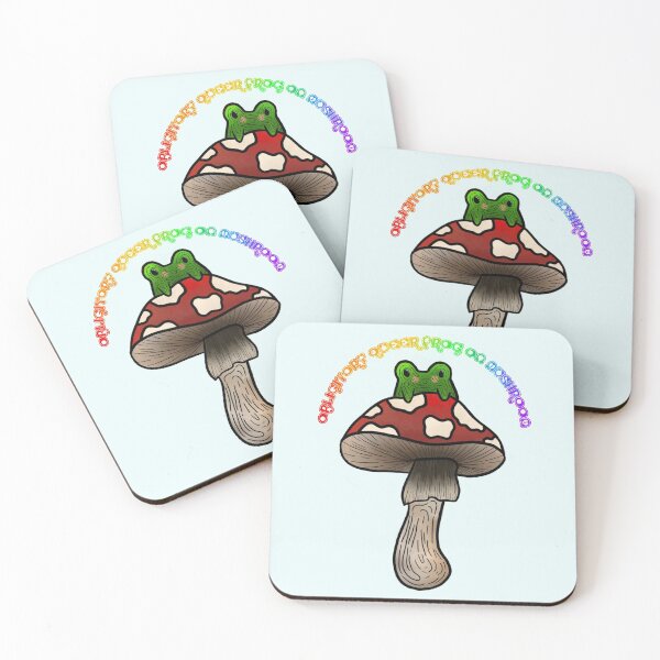 Item preview, Obligatory queer frog on mushroom designed and sold by Miamann.