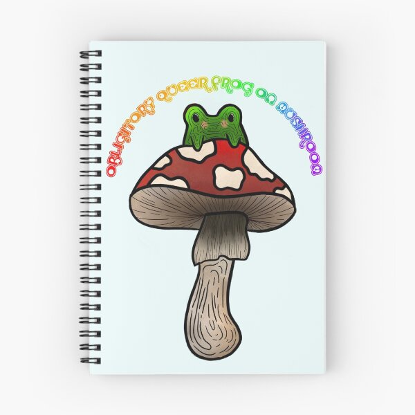 Item preview, Obligatory queer frog on mushroom designed and sold by Miamann.