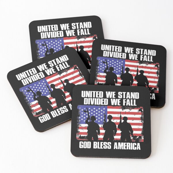 Item preview, God Bless America  United We Stand Divided We Fall designed and sold by RiseAlex.
