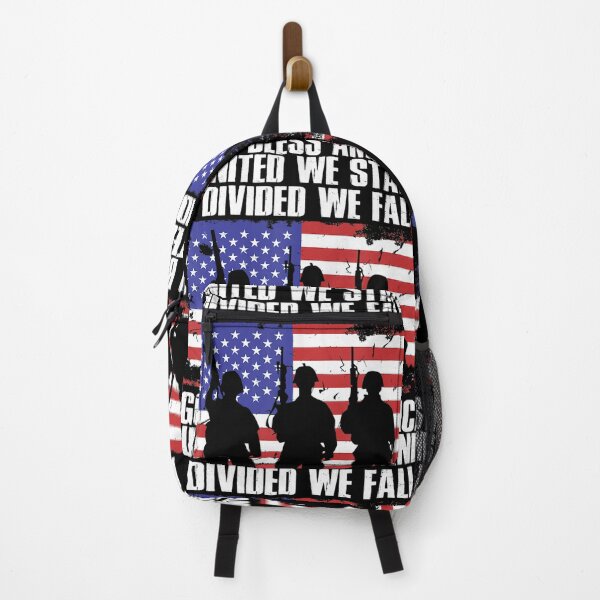 Item preview, God Bless America United We Stand Divided We Fall designed and sold by RiseAlex.