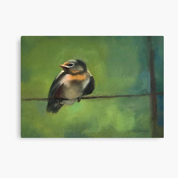 Bird on a Wire Canvas Print
