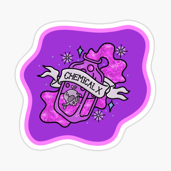 chemical-x-sticker-by-bellesutcliffe-redbubble