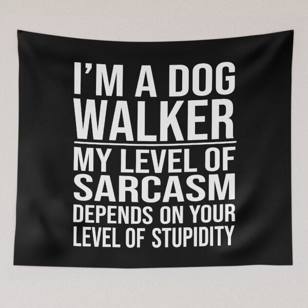 Item preview, dog walker saying funny dog walking gift designed and sold by alaechamlal.