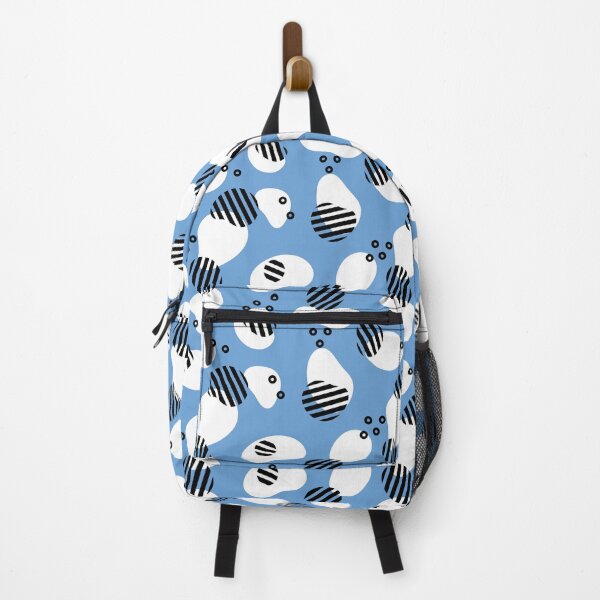 Item preview, Blue abstract shape pattern designed and sold by Nikamii.