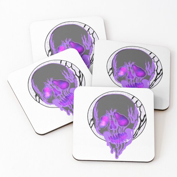 Item preview, Purple Drippy Skull designed and sold by creationsbykays.