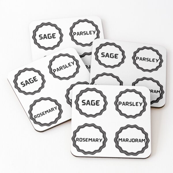 Item preview, Kitchen Herbs, Sage, Rosemary, Marjoram, Parsley designed and sold by KrisantoArts.