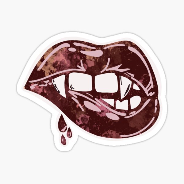 Pink Lips Stickers for Sale