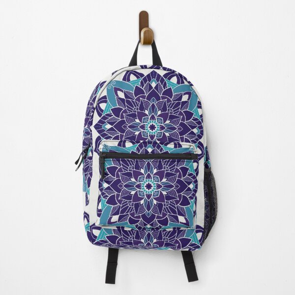 Item preview, Turquoise and Blue Flower designed and sold by OwlBeeDesigns.