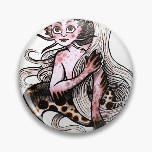 Item preview, Catfish river Mermaid designed and sold by sadnettles.