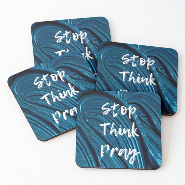 Item preview, Blue Swirl | Stop, Think, & Pray designed and sold by AdoptKM.