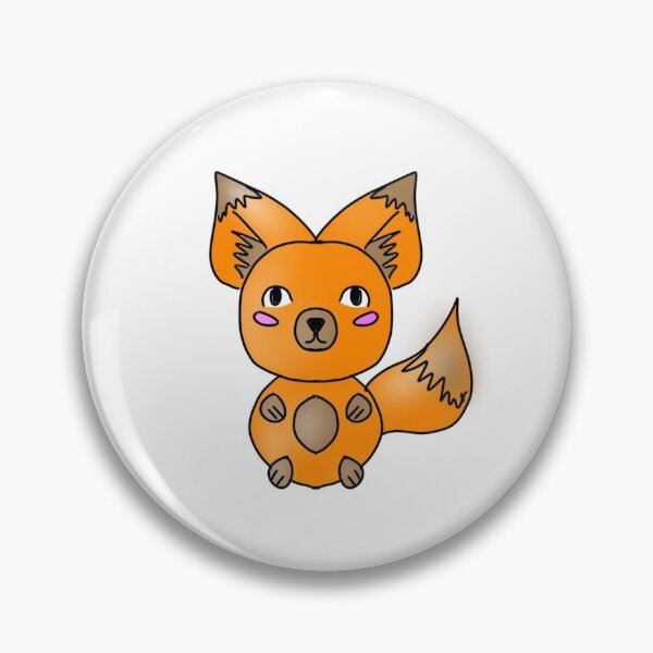 Item preview, Chibi cartoon fox drawing  designed and sold by BlueBoarCrafts.