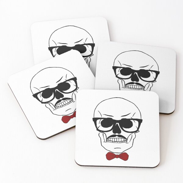 Item preview, Skull wearing Glasses designed and sold by GoldenGerrari.