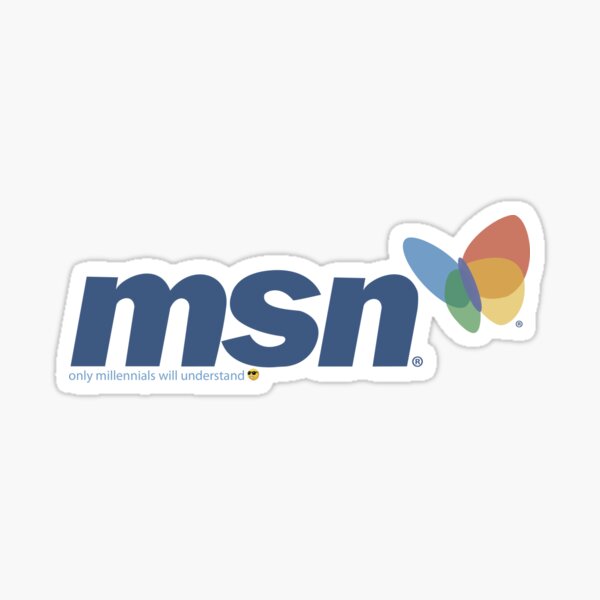 Msn Messenger Stickers Redbubble Msn Messenger Stickers Redbubble