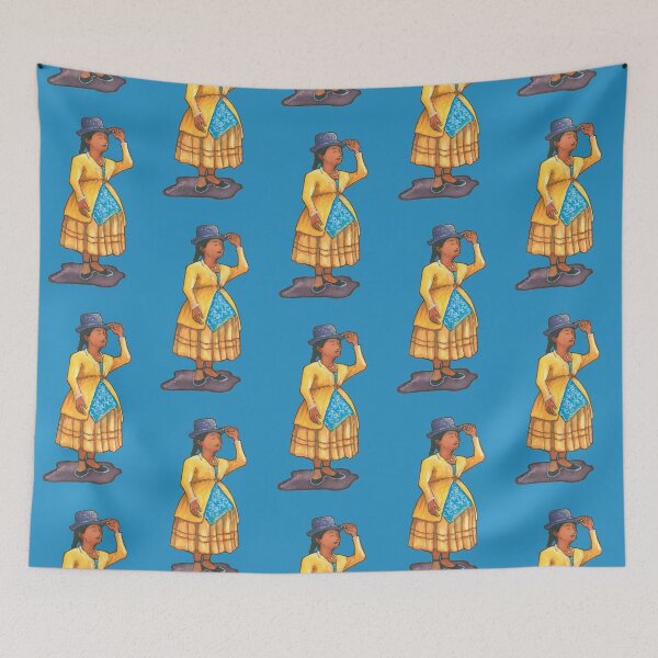 Item preview, Cholita Bolivian Woman v.2 designed and sold by RiverbyNight.
