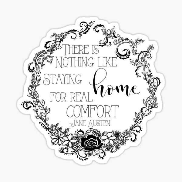 Taking Root at Home_B&W Sticker