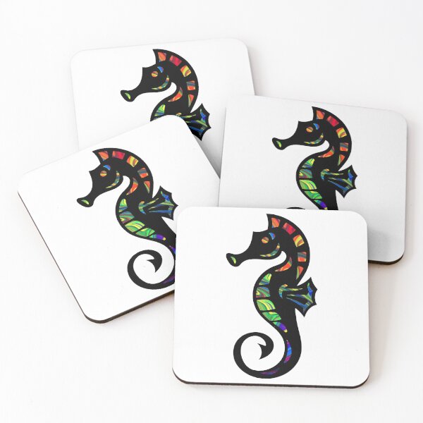 Item preview, Marbled Rainbow Seahorse designed and sold by BuzzySpaceBee.