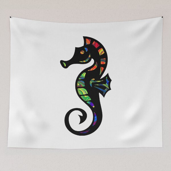 Item preview, Marbled Rainbow Seahorse designed and sold by BuzzySpaceBee.