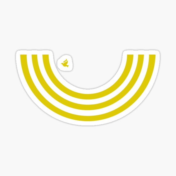 Taxi Driver (모범택시) - Rainbow Taxi Logo (Yellow) Sticker