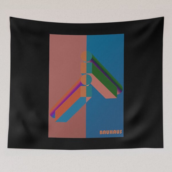 Item preview, Bauhaus - Retro / Art Deco architecture discipline from Berlin, Germany - Available in posters, etc - Rust Navy Beams designed and sold by crazycollective.