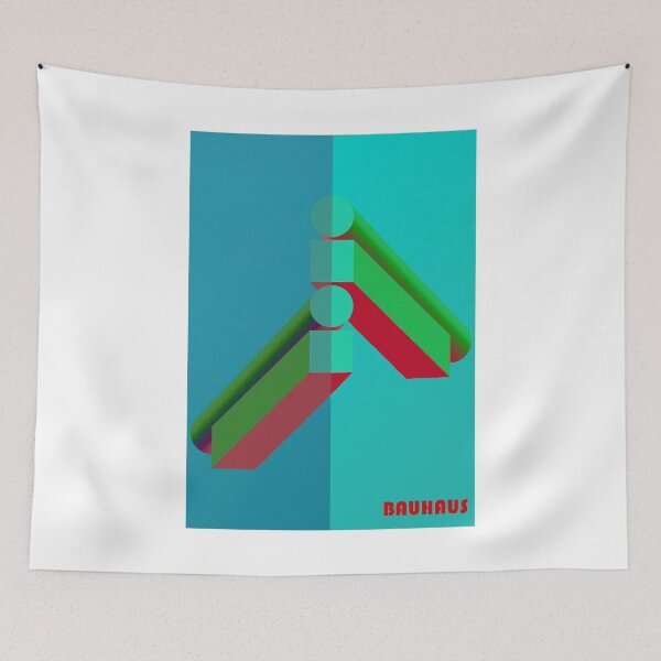 Item preview, Bauhaus - Retro / Art Deco architecture discipline from Berlin, Germany - Available in posters, etc - Green Beams on White designed and sold by crazycollective.