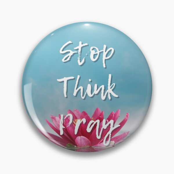 Item preview, Flower in the Water | Stop, Think, & Pray designed and sold by AdoptKM.