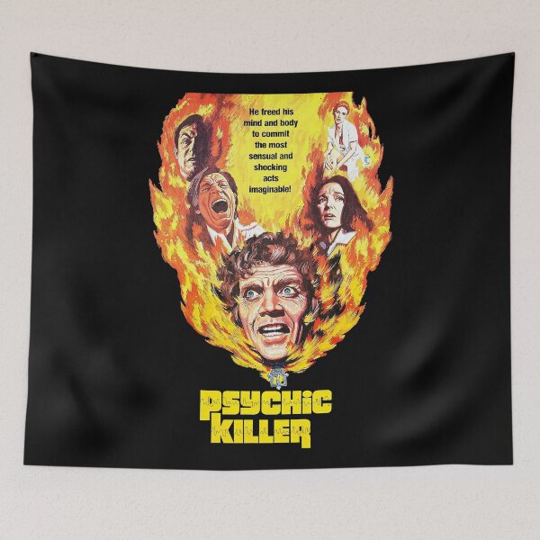 Item preview, Psychic Killer Retro Cult Classic Horror Fan Art designed and sold by acquiesce13.