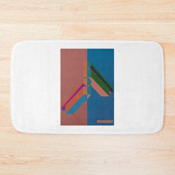 Item preview, Bauhaus - Retro / Art Deco architecture discipline from Berlin, Germany - Available in posters, etc - Rust Navy Beams on White designed and sold by crazycollective.