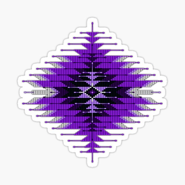 Item preview, Purple Native American Southwest-Style Sunburst designed and sold by Naumaddic Arts.