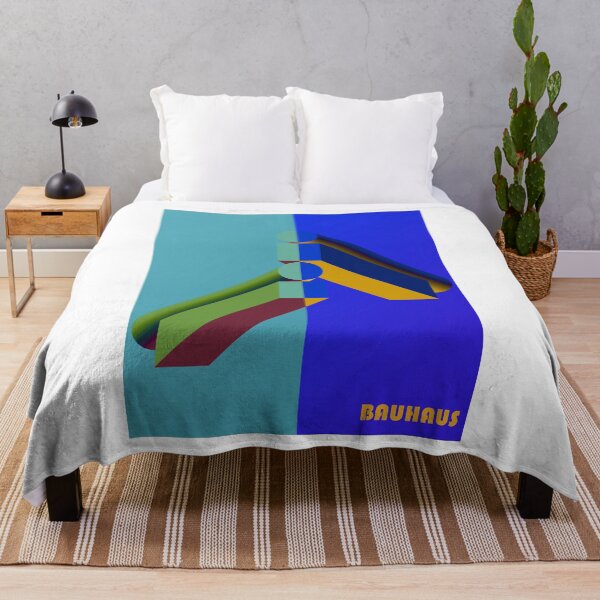 Item preview, Bauhaus - Retro / Art Deco architecture discipline from Berlin, Germany - Available in posters, etc - Aqua Blue Beams in White designed and sold by crazycollective.