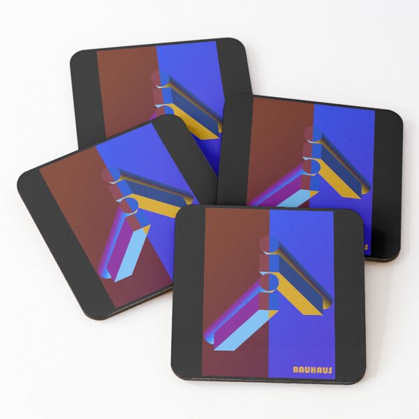 Item preview, Bauhaus - Retro / Art Deco architecture discipline from Berlin, Germany - Available in posters, etc - Brown Blue Beams designed and sold by crazycollective.