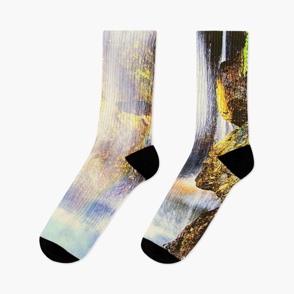 Item preview, waterfall nature landscape painted art designed and sold by cutecrazytshirt.