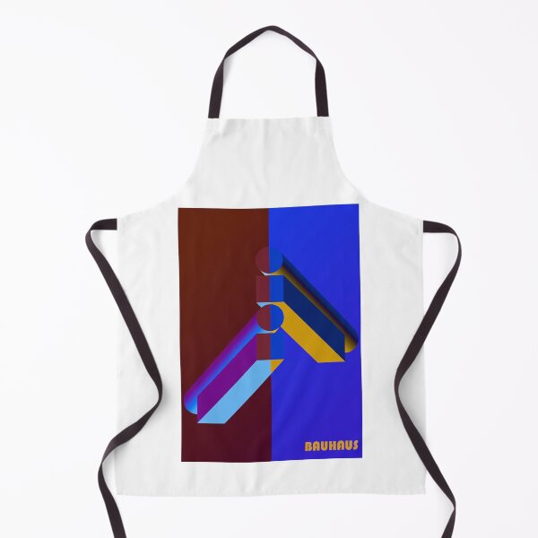 Item preview, Bauhaus - Retro / Art Deco architecture discipline from Berlin, Germany - Available in posters, etc - Brown Blue Beams on White designed and sold by crazycollective.