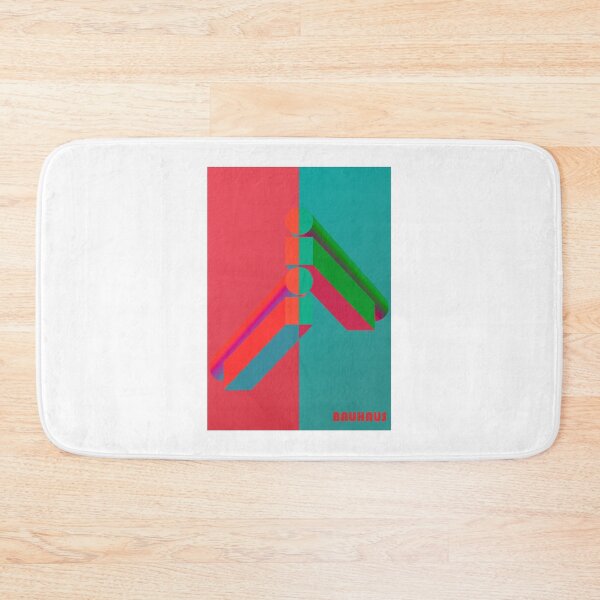 Item preview, Bauhaus - Retro / Art Deco architecture discipline from Berlin, Germany - Available in posters, etc. Bauhaus - Pink Green Beams on White designed and sold by crazycollective.
