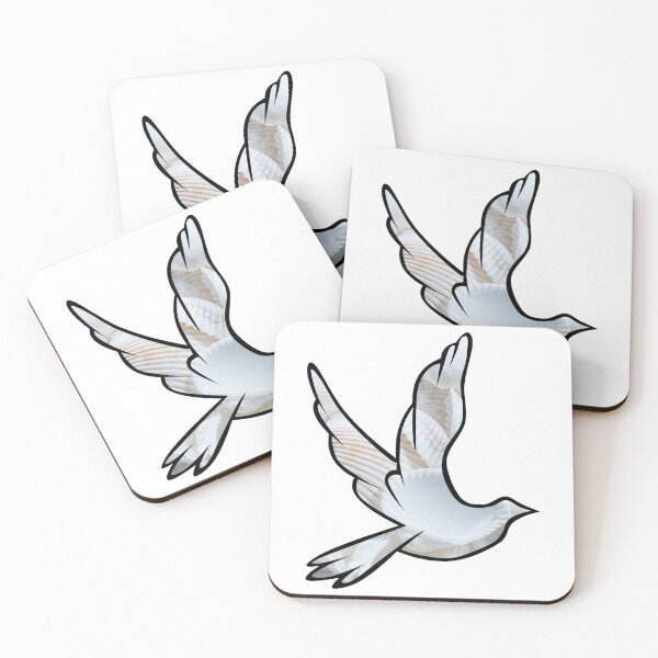 Item preview, Dove Made of White Shells designed and sold by BuzzySpaceBee.