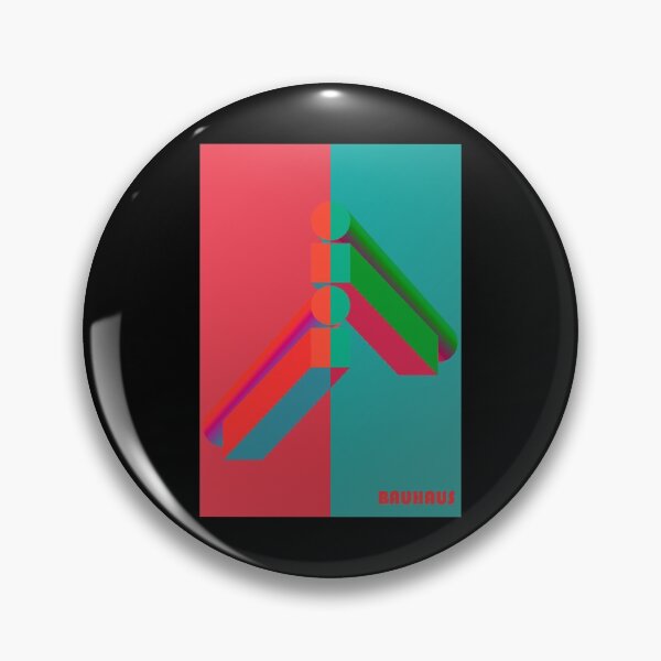 Item preview, Bauhaus - Retro / Art Deco architecture discipline from Berlin, Germany - Available in posters, etc. Bauhaus. - Pink Green Beams designed and sold by crazycollective.