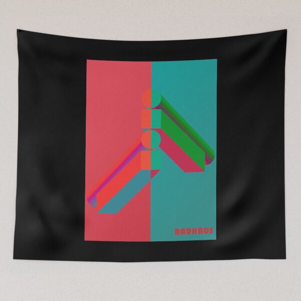 Item preview, Bauhaus - Retro / Art Deco architecture discipline from Berlin, Germany - Available in posters, etc. Bauhaus. - Pink Green Beams designed and sold by crazycollective.