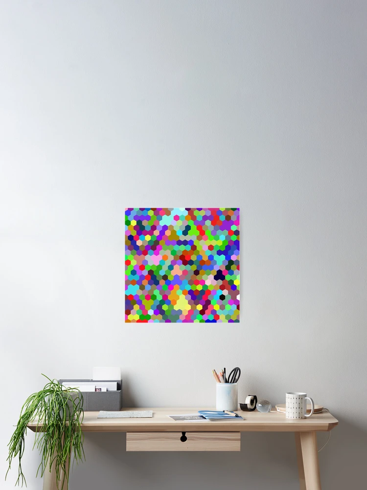 Thumbnail 2 of 3, Poster, Multicolored Pattern designed and sold by CBNetwork.