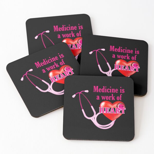 Item preview, medicine is a work of heart. stetoscope, heart,   Frontliner hero designed and sold by doctors-apparel.