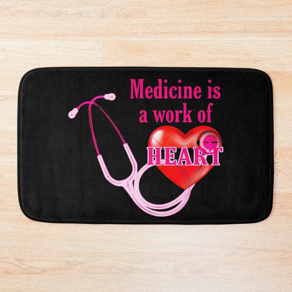 Item preview, medicine is a work of heart. stetoscope, heart,   Frontliner hero designed and sold by doctors-apparel.
