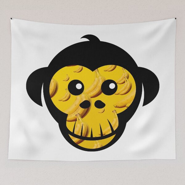 Item preview, Monkey Face Made of Bananas designed and sold by BuzzySpaceBee.