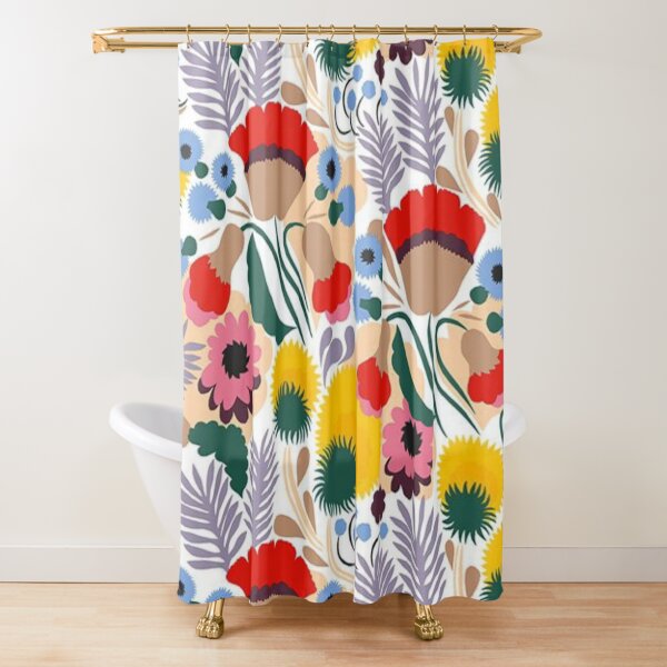 marimekko wallpaper Shower Curtain