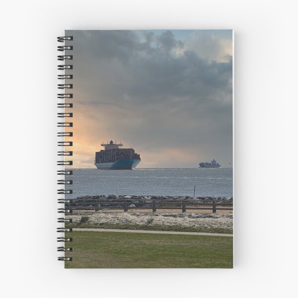 Item preview, Inbound Freighters Thimble Shoals Channel designed and sold by ShorelineImages.