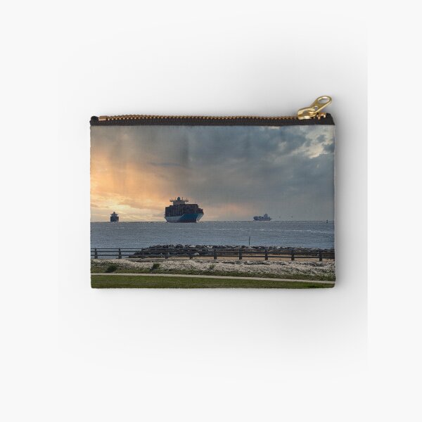 Item preview, Inbound Freighters Thimble Shoals Channel designed and sold by ShorelineImages.