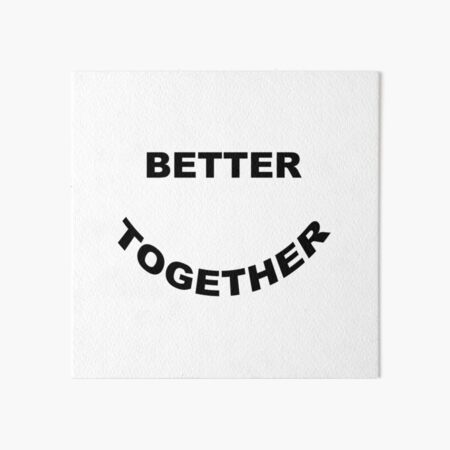 Better Together Sam and Colby + Kian and Jc collab (sticker and more) Art Board Print