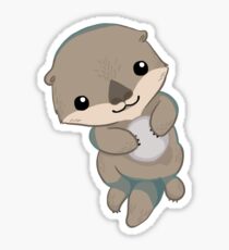 Cute Otter Pup Sticker